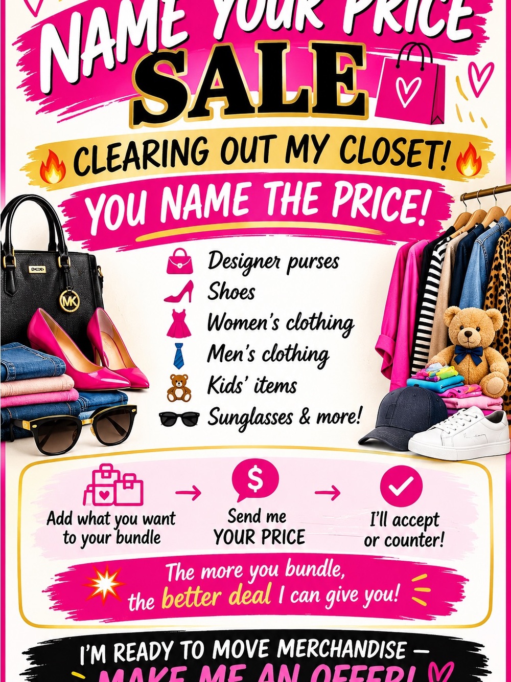 Kids Accessories Sale Bundle - Pink